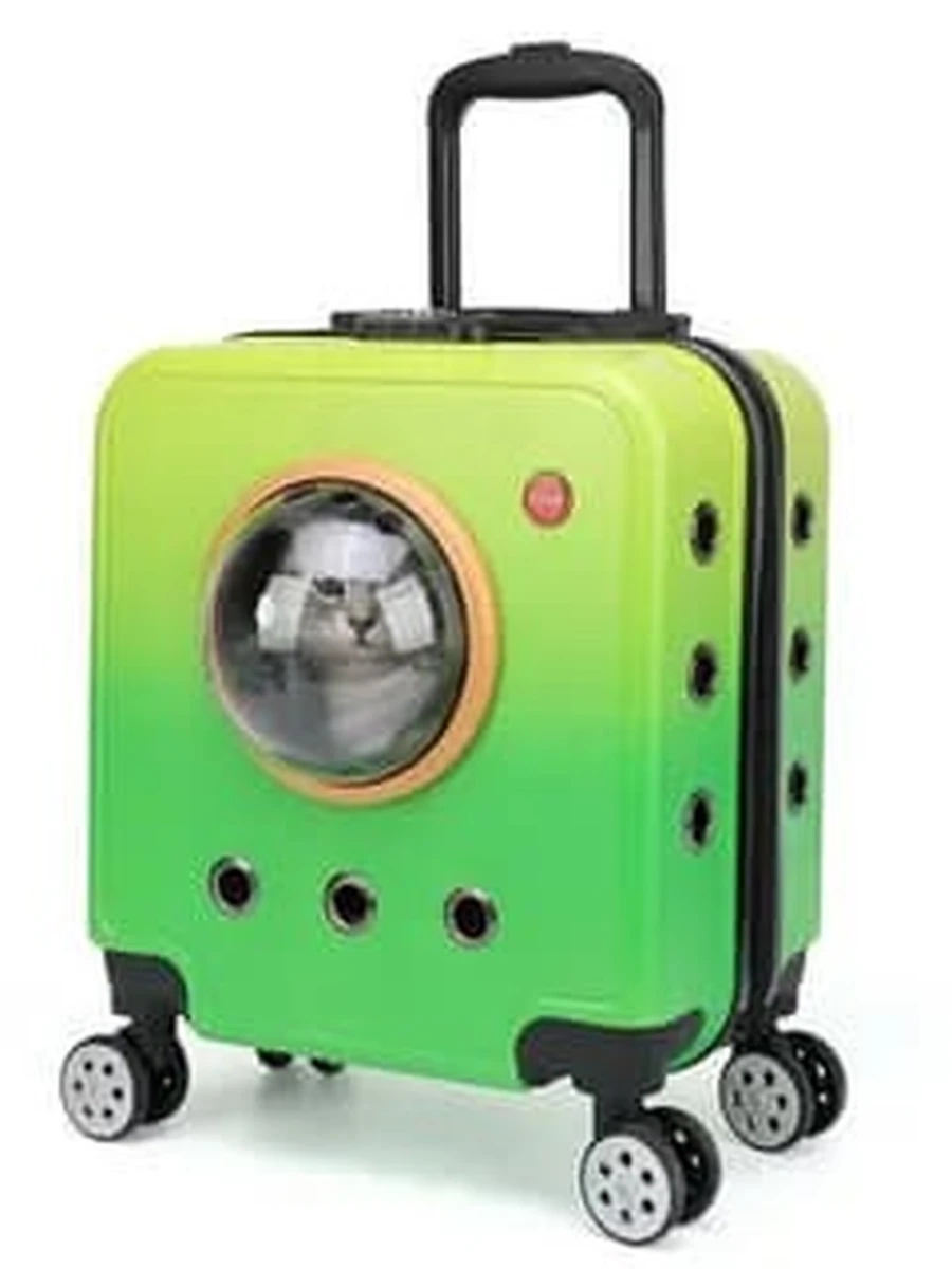 Рюкзак-переноска LOFFEPET 5029 Алюминиевый сплав тяговый стержень, преход зеленый 38*45*22/PET-XB-373/ (ЭлЧин)