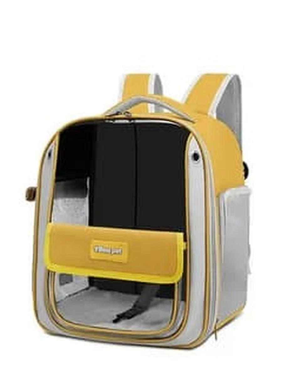 Рюкзак-переноска LOFFEPET 1022 с корманом желтый 39*33*25 /YBT-1022-3/ (ЭлЧин)