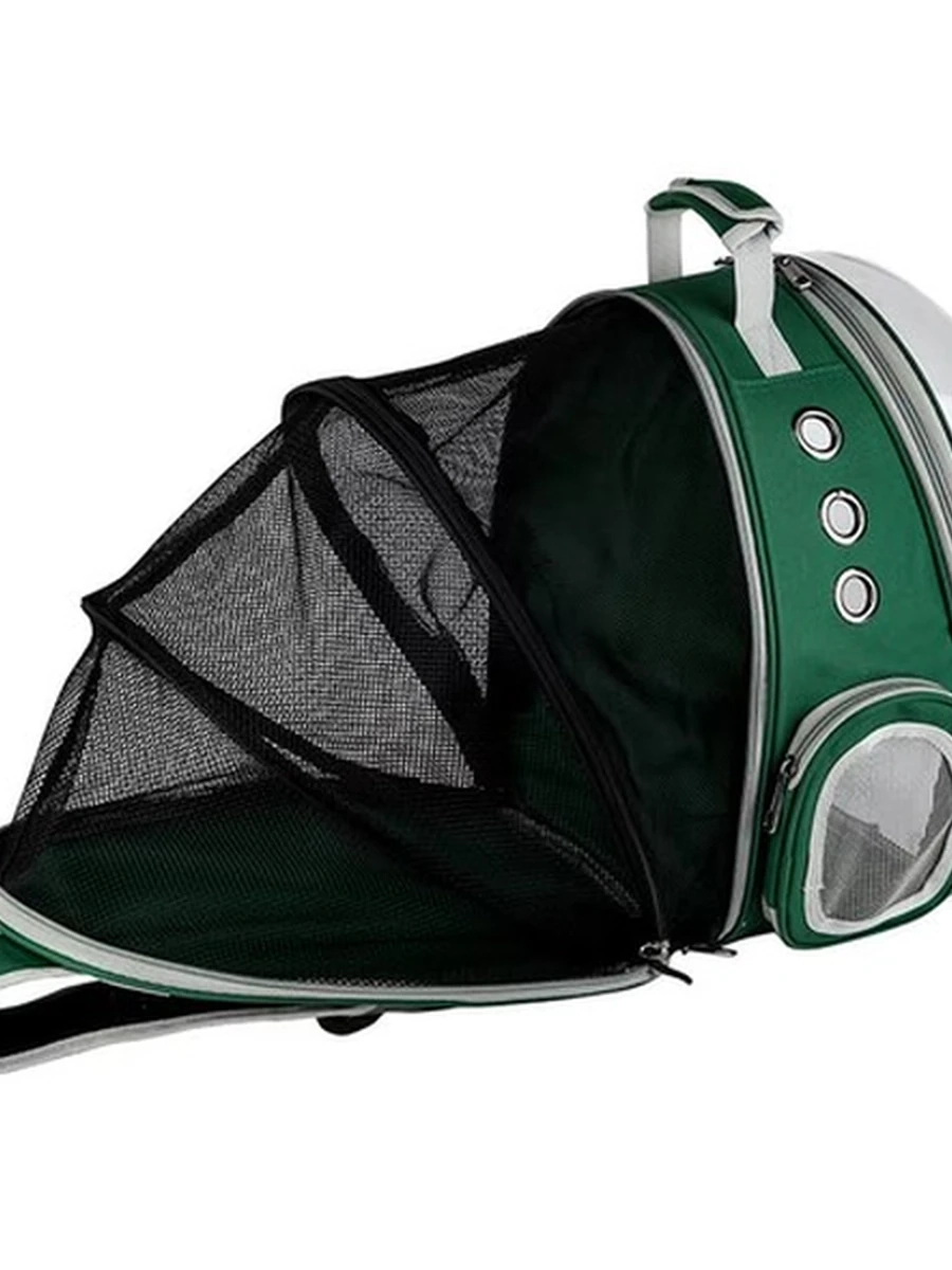 Рюкзак-переноска LOFFEPET расширяемая Space Bag зеленая 38*30*40 /XB-N034/ (ЭлЧин)