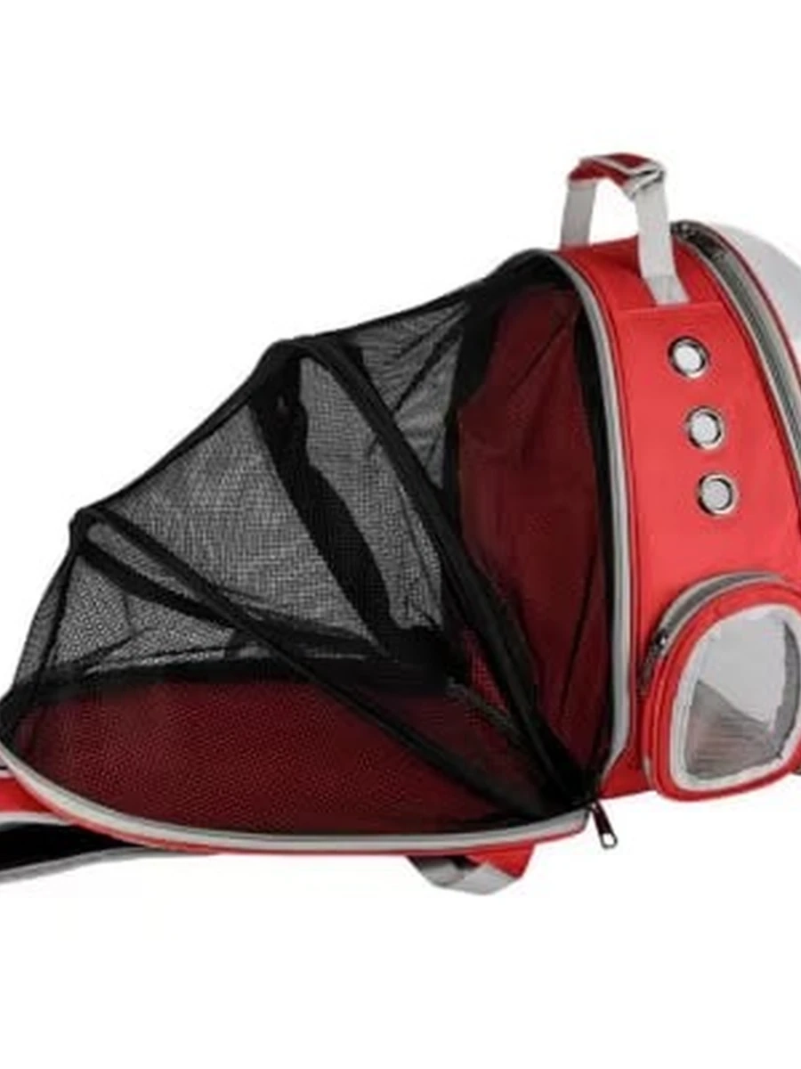 Рюкзак-переноска LOFFEPET расширяемая Space Bag красная 38*30*40 /XB-N032/ (ЭлЧин)