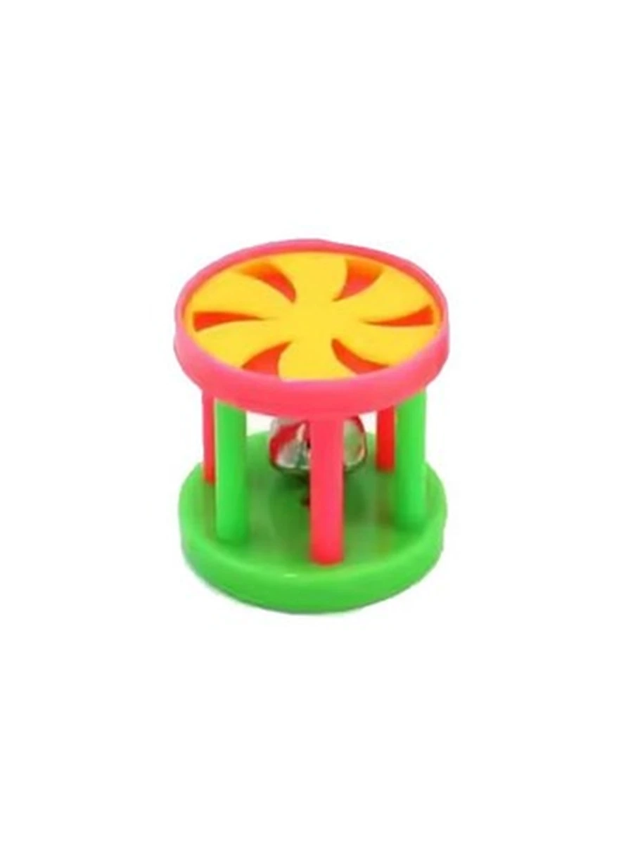 Игрушка Цветочный барабанный колокольчик 4см /PET-WJ1263/ (ЭлЧин)