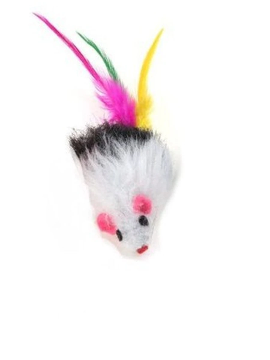 Игрушка Мышь Серая 11cm /PET-MWJ-05/ (ЭлЧин)
