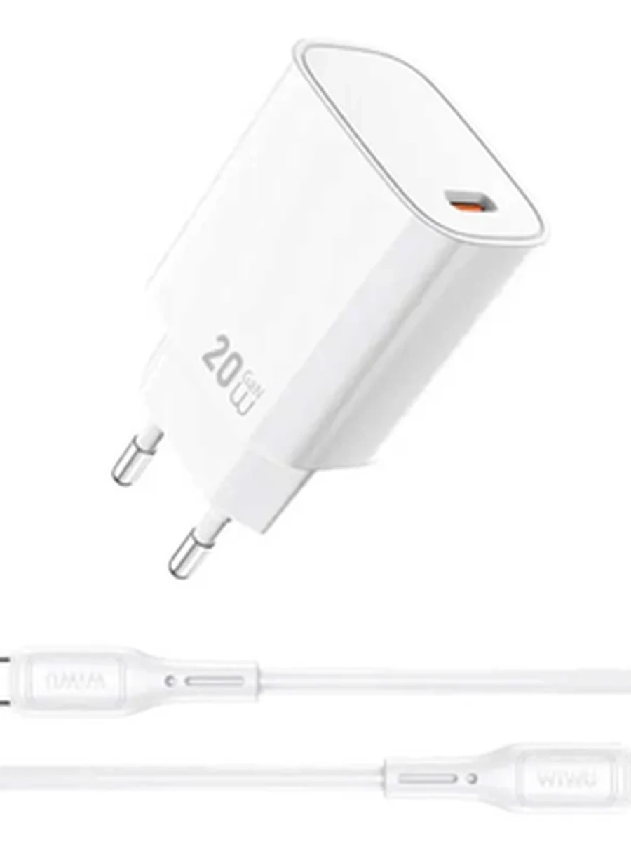Зарядное устройство Wiwu Essen Fast Charger + Cable Combo USB-c to USB-C Wi-G007
