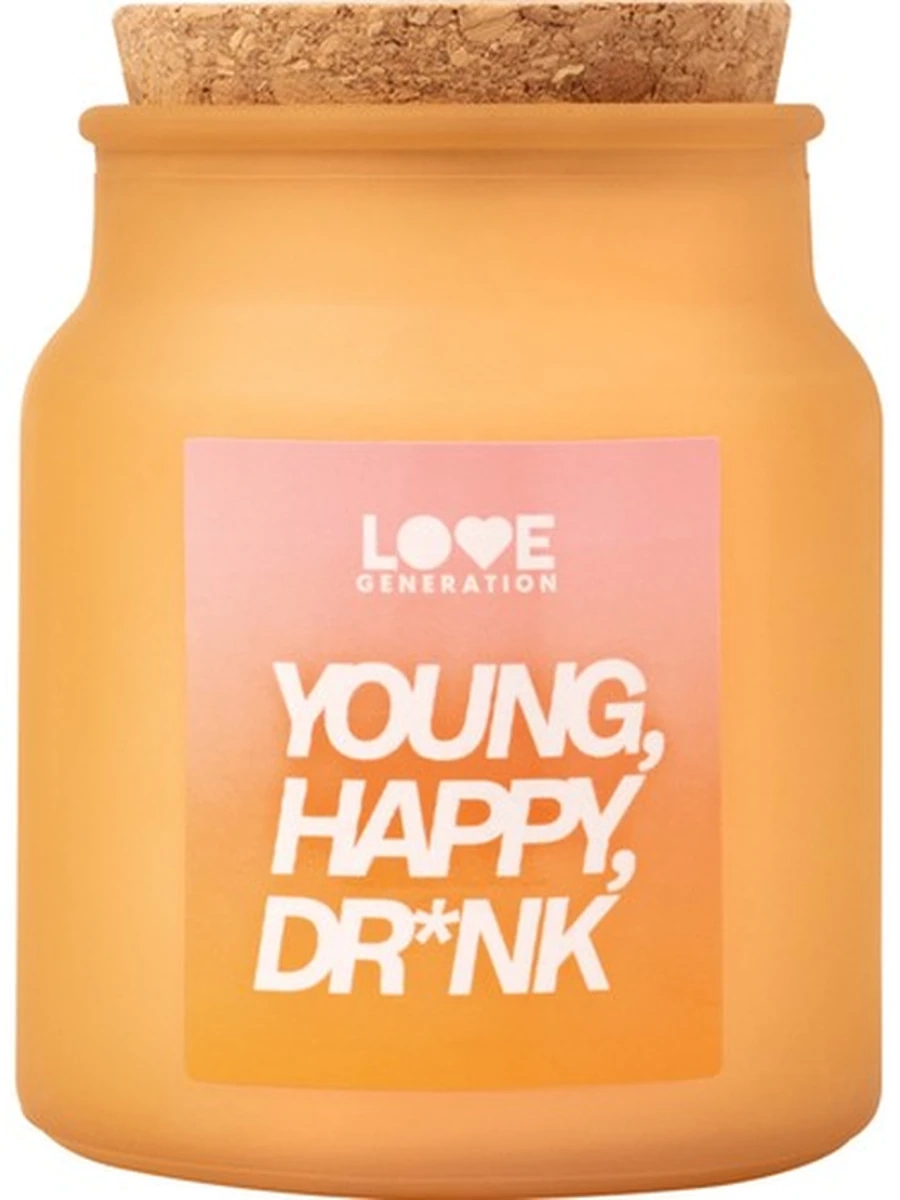Love Generation Candle Young, Happy, Dr*nk