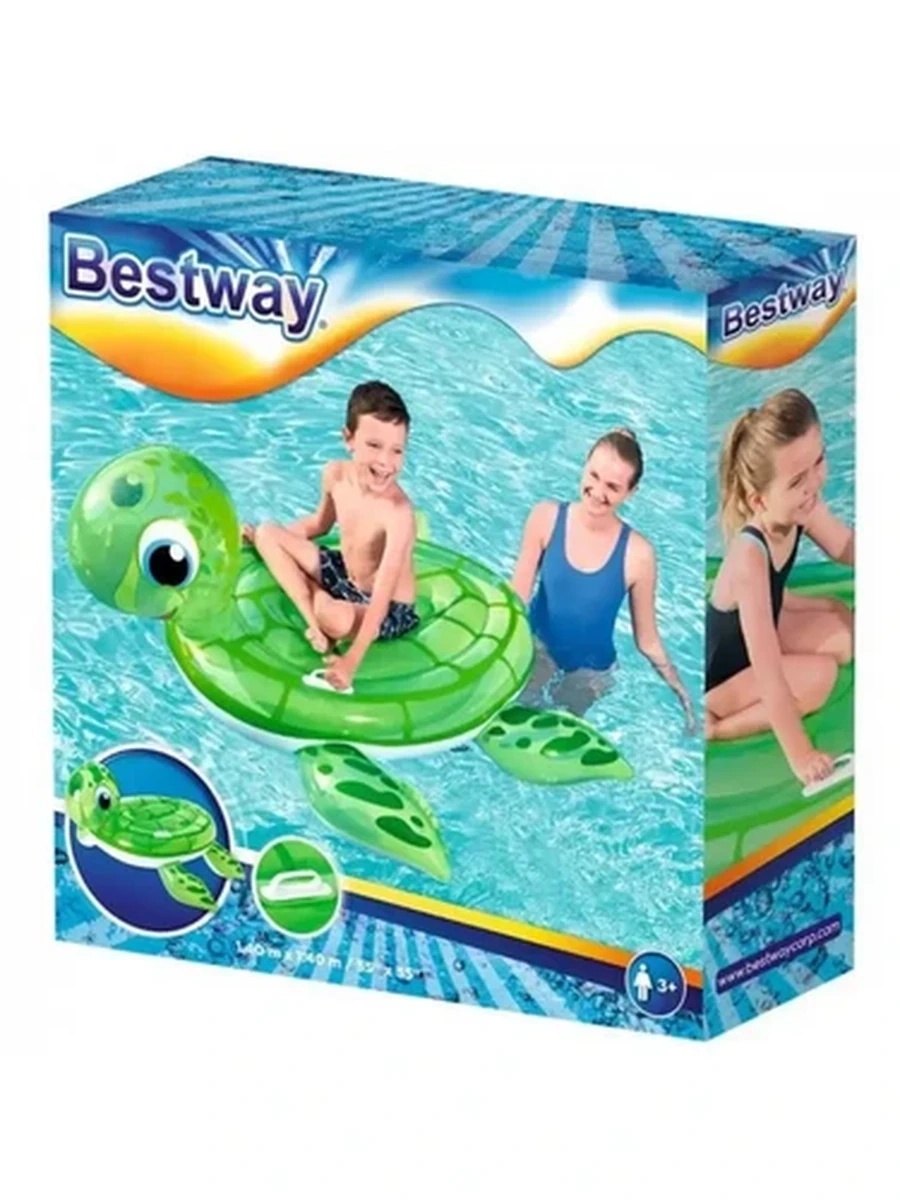 Надувной плот Bestway Turtle Ride-On в форме черепахи