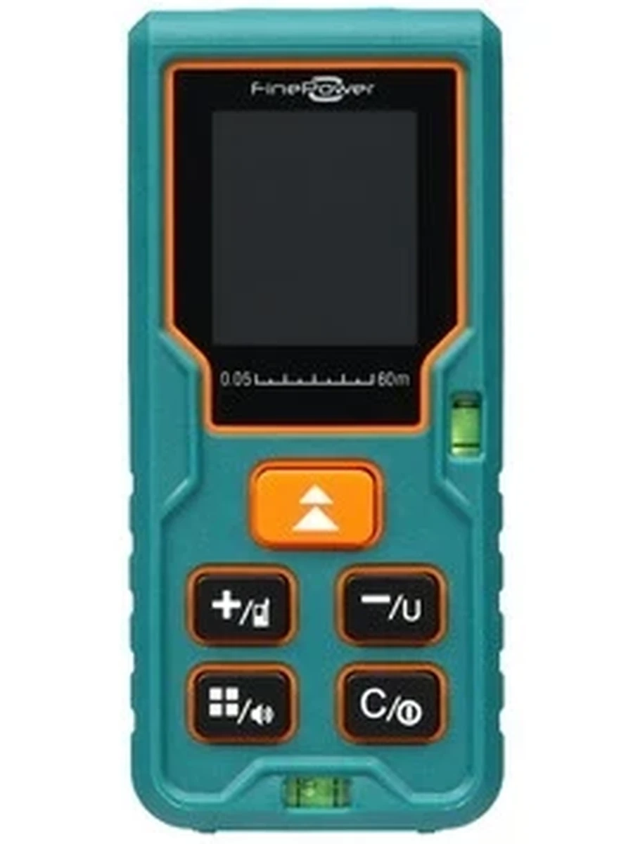 Лазерный дальномер FinePower LSF60 [от 0.05 м до 60 м, погрешность - ± 2 мм, питание - 2хААА, зеленый лазер]