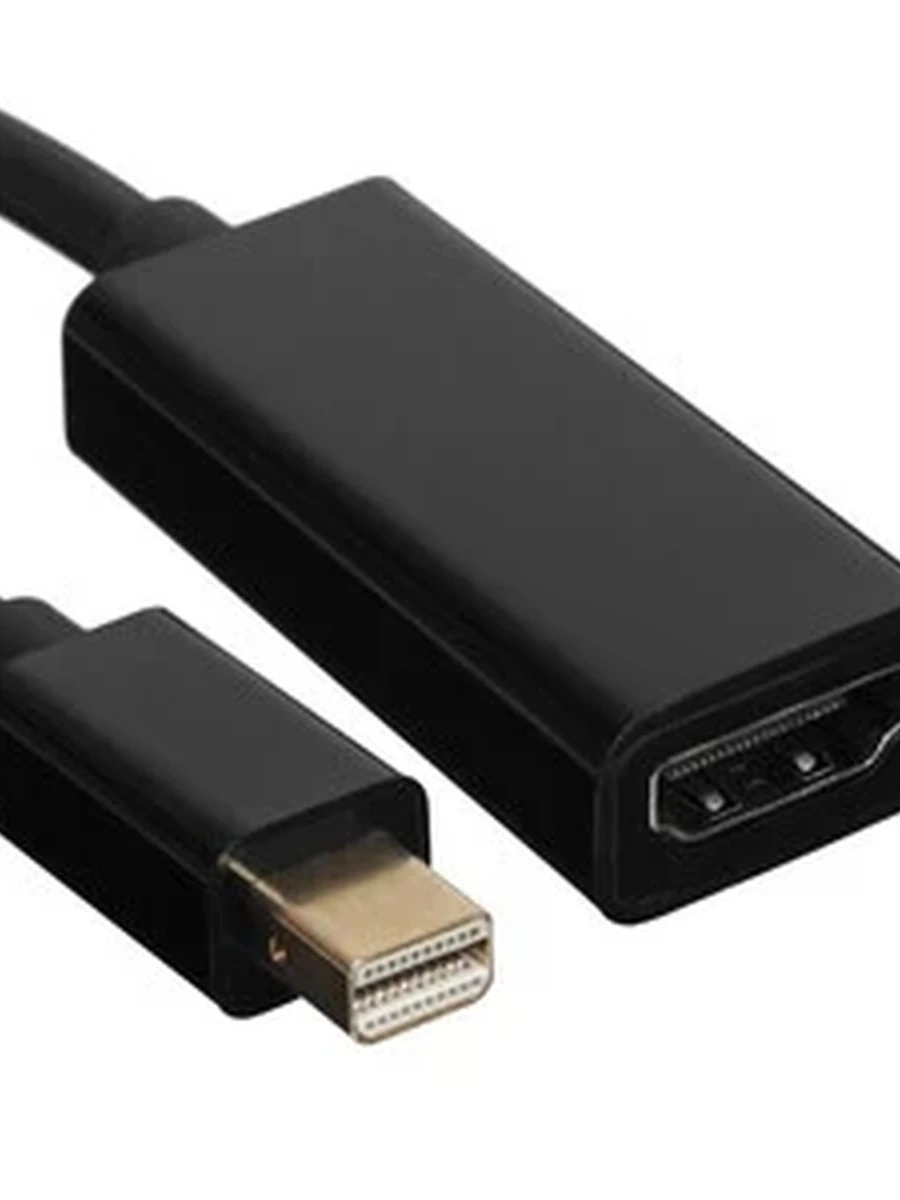 Переходник Mini DisplayPort (M) – HDMI (F), 0,2m, Aceline [AcAmDmHfB] Черный
