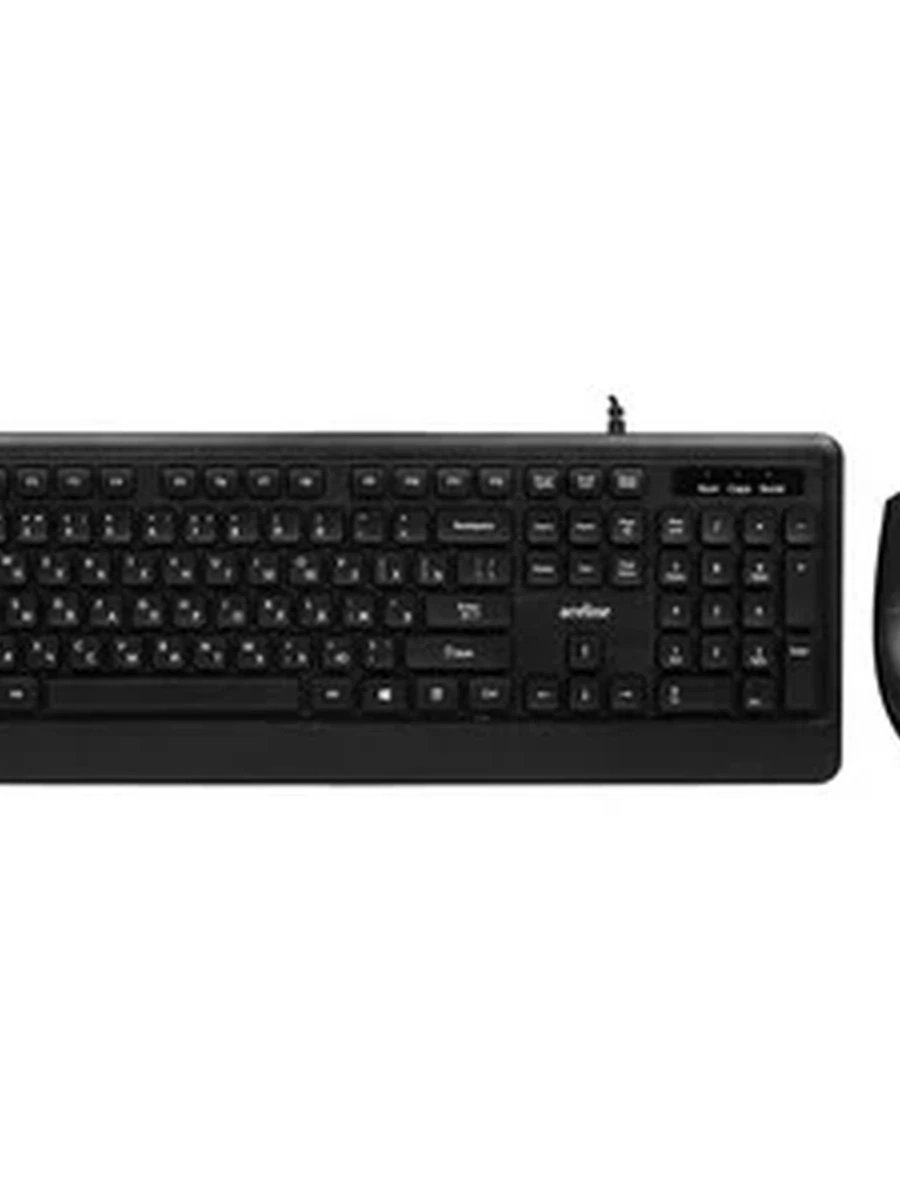 Клавиатура+мышь проводная Aceline KY-348, Black, USB