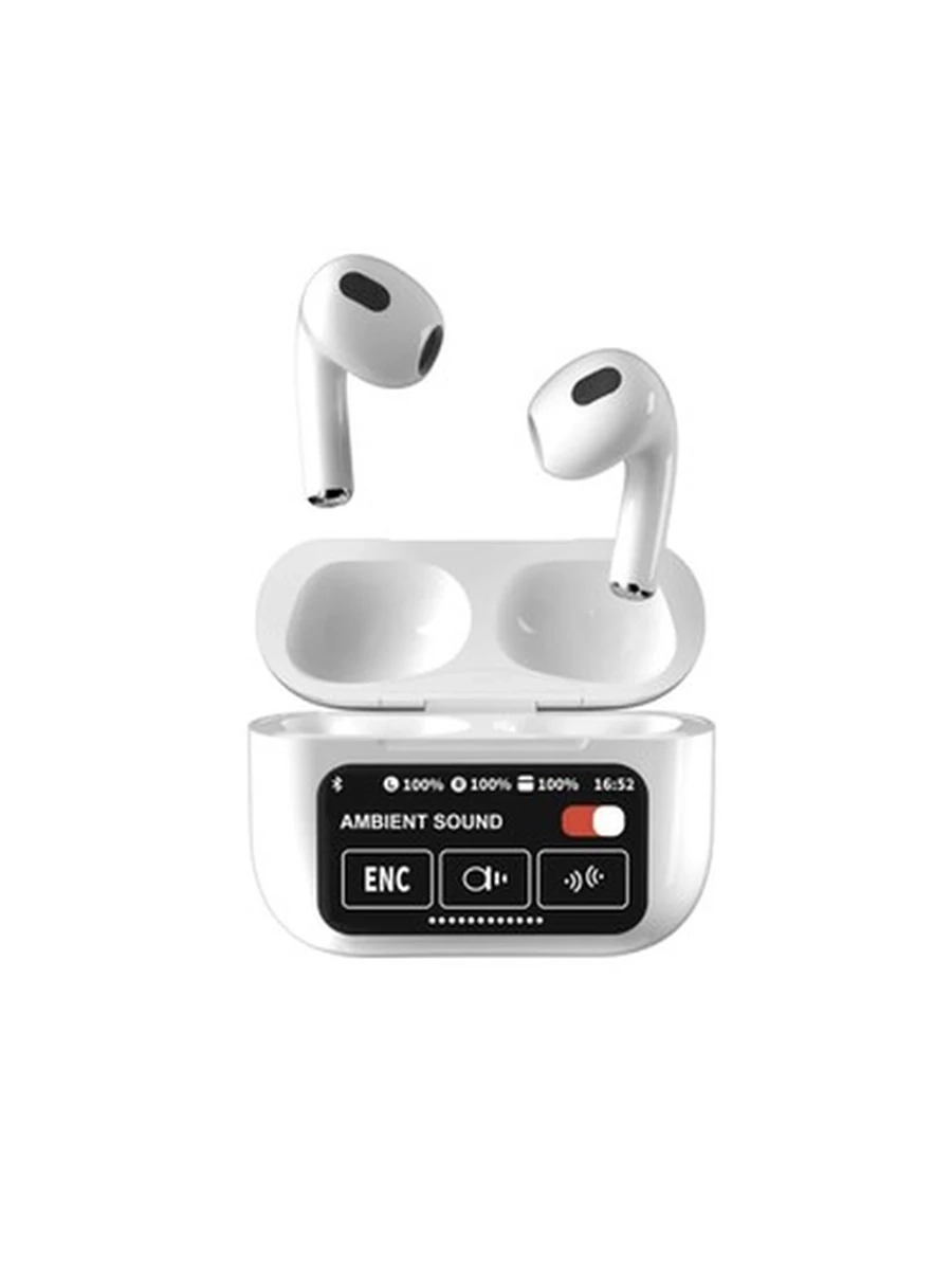 Беспроводные блютуз наушники Lexego Air 10 Рго для IOS и Android с сенсорным экраном и шумопоглощением ANC Bluetooth White A10Pro4-W