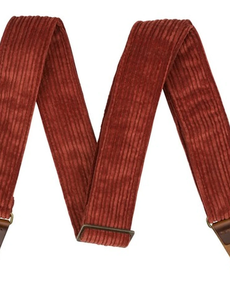 Fender Corduroy Strap, Antique Cherry, 2" Fender