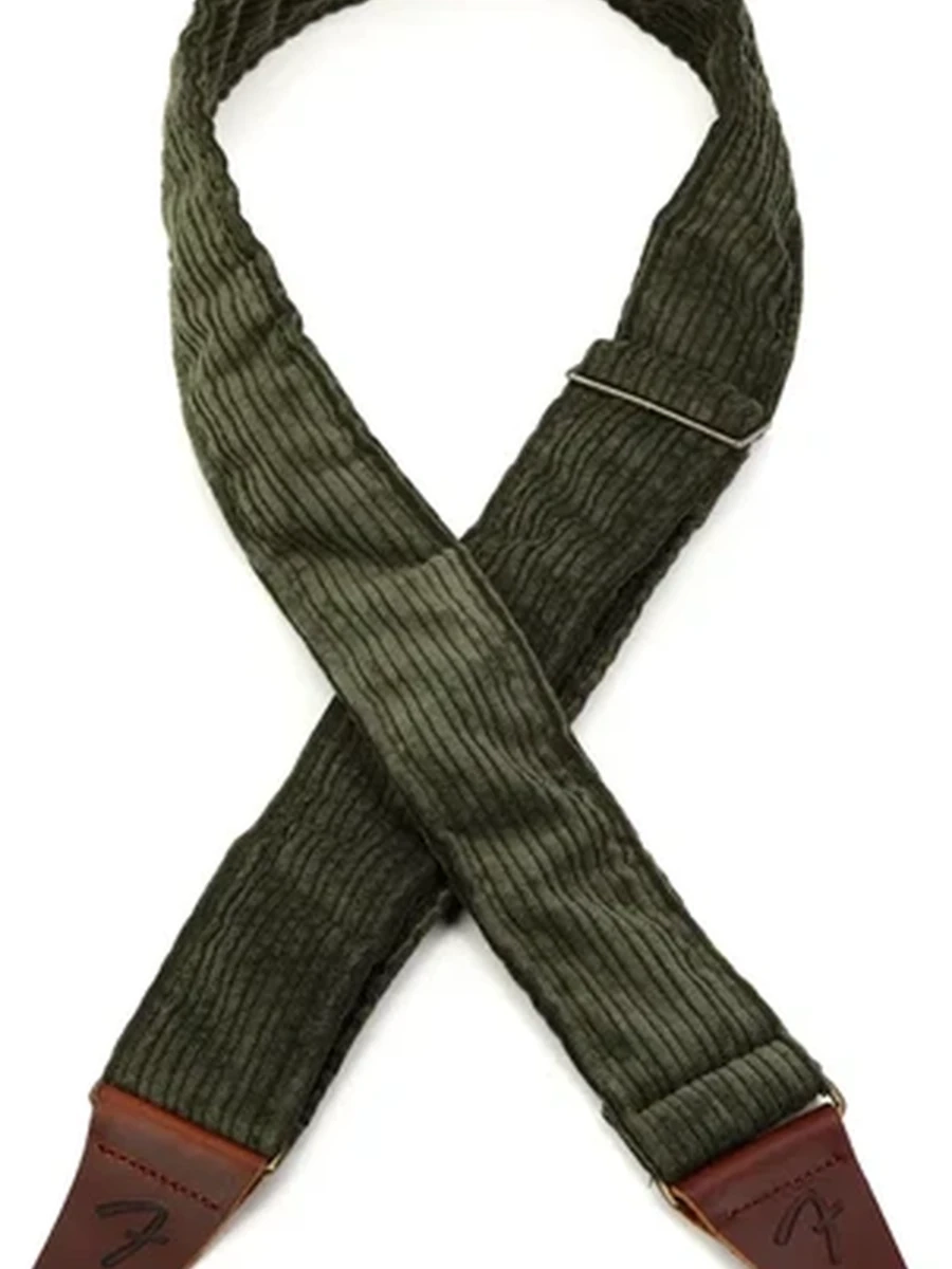 Fender Corduroy Strap, Antique Olive, 2" Fender