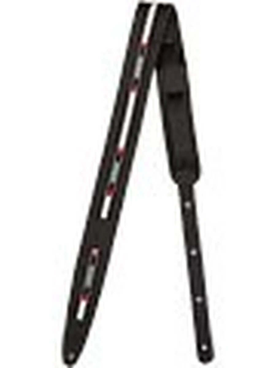 Fender Paramount Acoustic Leather Strap, Black Fender