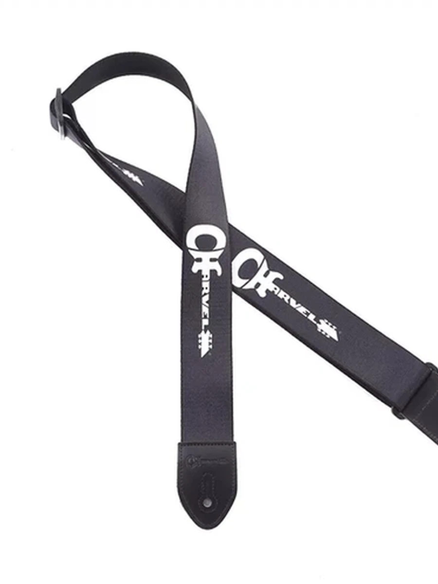 Charvel Charvel® Strap, Black with White Logo 099-2733-004 Charvel