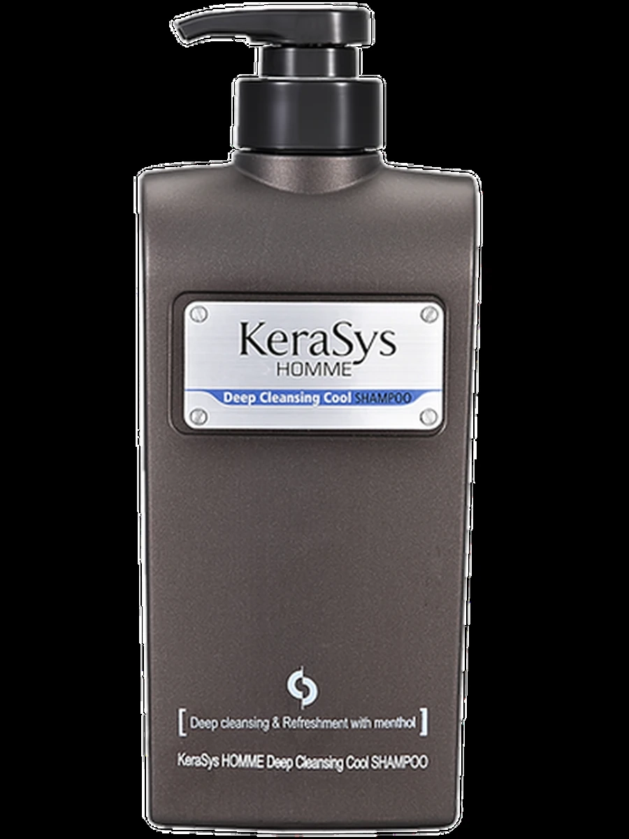 Шампунь Kerasys керасис мужской Deep Cleansing Cool  с ментолом 550 мл ШП024