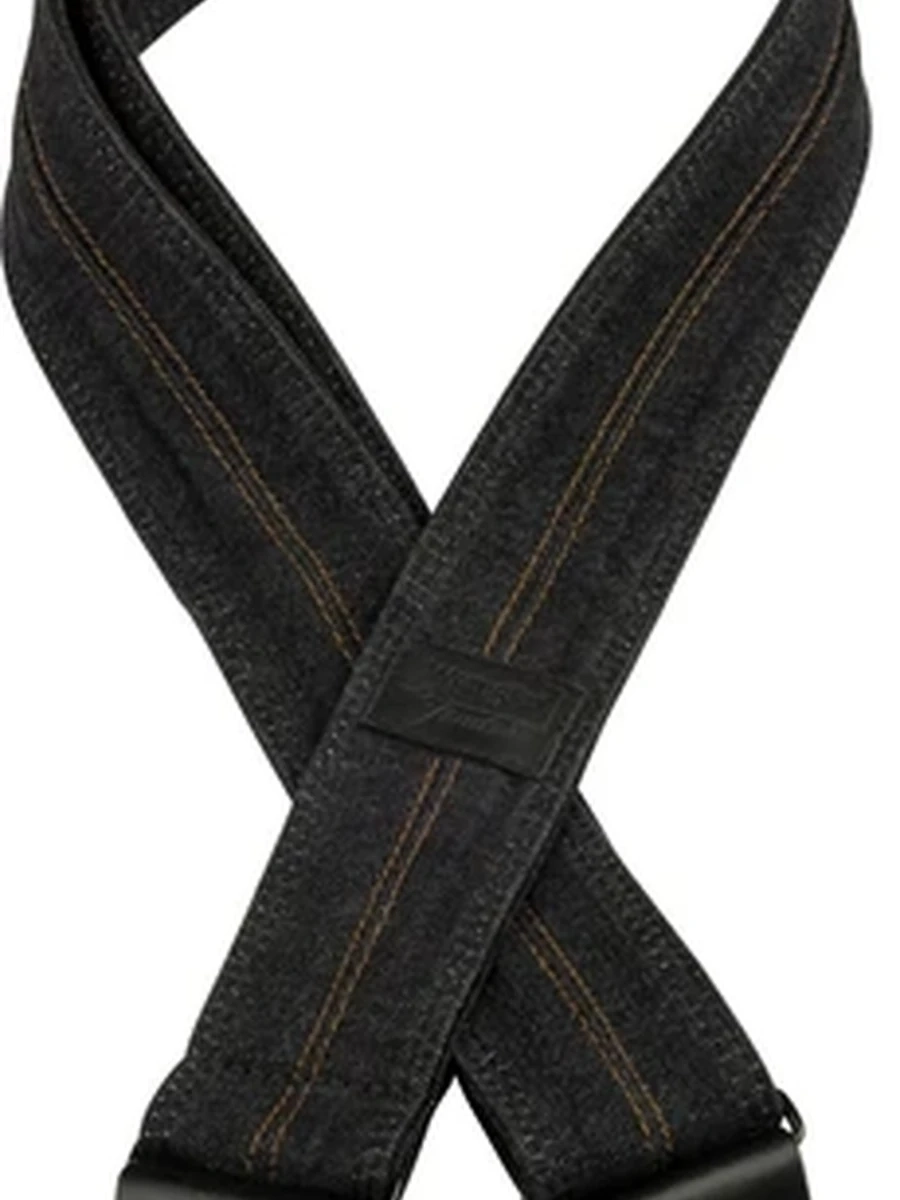 Fender Fender® x Wrangler® Denim Strap, Washed Black Stitch 099-0638-004