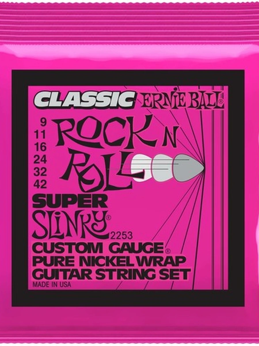 ErnieBall 2253 - струны для эл.гитары Classic Pure Nickel Super Slinky (9-42) Ernie Ball