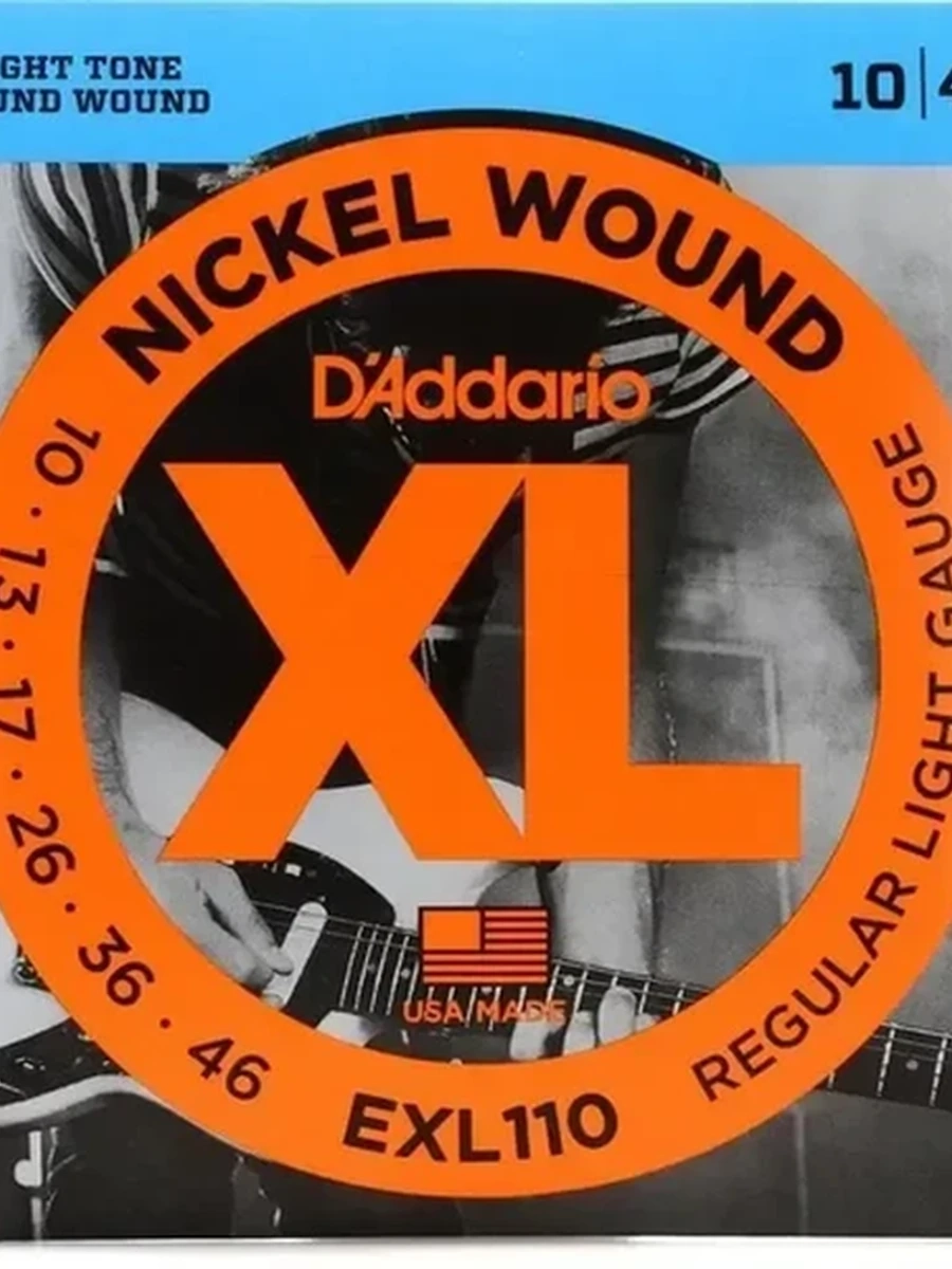 D'Addario EXL110 NICKEL WOUND REGULAR LIGHT Струны для электрогитары, никелированная сталь, 10-46 D'Addario