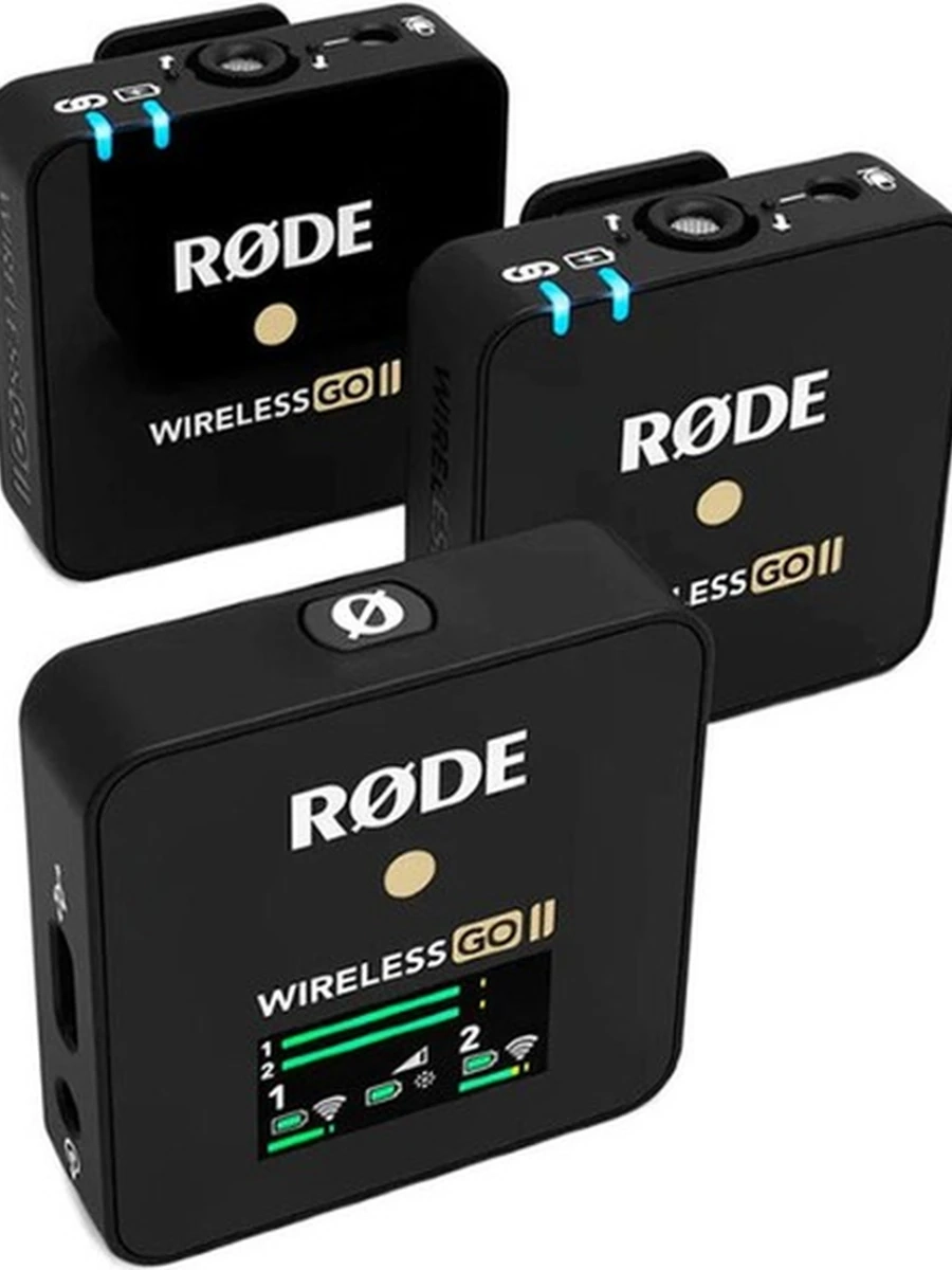 Rode Wireless GO II Компактная беспроводная микрофонная система, работающая в диапазоне 2,4 ГГц