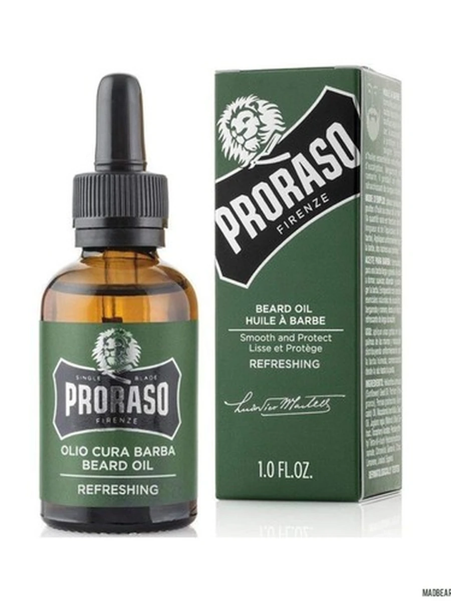 PRORASO Масло для бороды освежающее 30мл