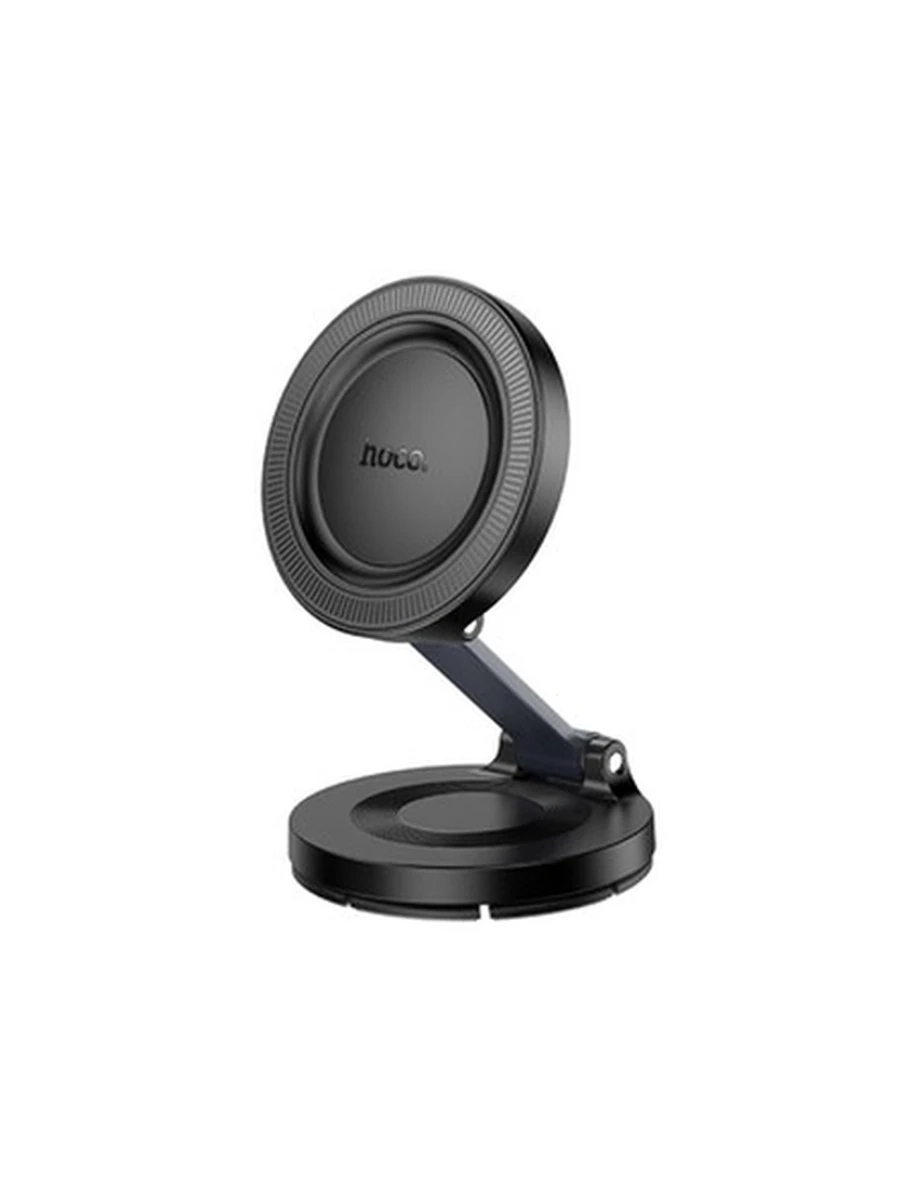 Авто подставки HOCO H61 Show folding ring magnetic car holder(dashboard) (black metal gray)