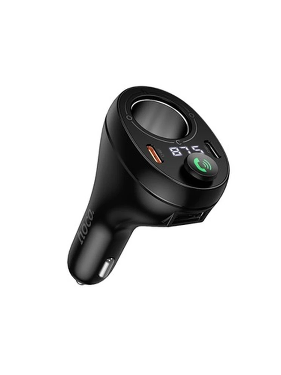 Модулятор bluetooth HOCO E88 Star 35W(2C) cigarette lighter car BT FM transmitter black (dar)