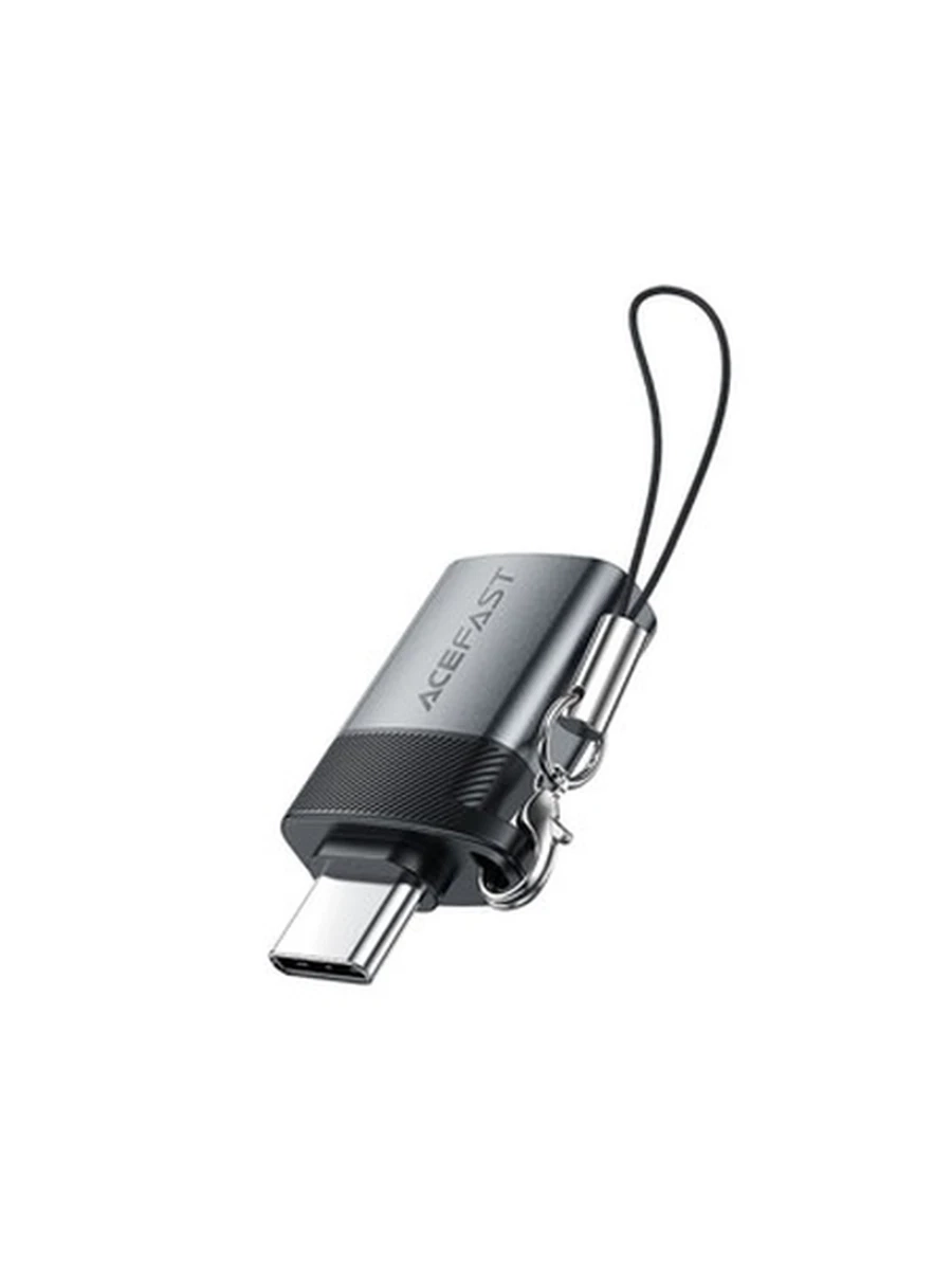 Переходники ACEFAST J7 USB-A to USB-C adapter,metal gray