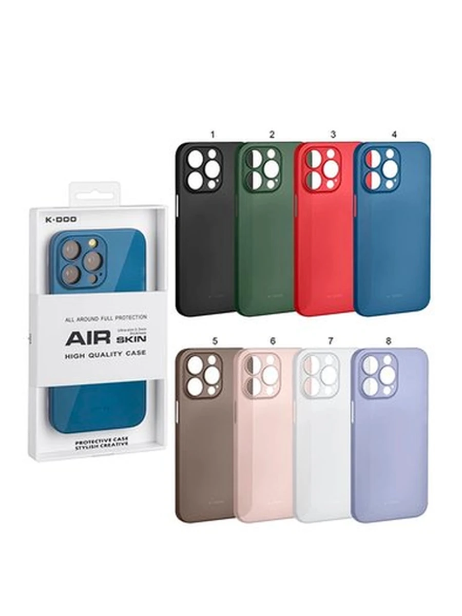 Чехлы K-DOO AIR SKIN Iphone 13 Pro Max (Black/Gray/Green/Sierra Blue)