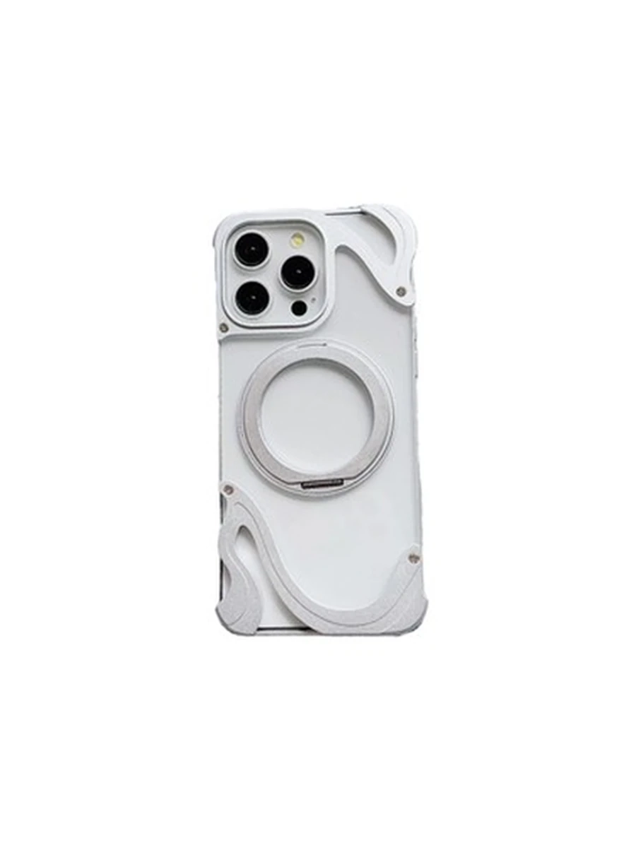 Чехлы MMkio MagSafe Metal Iphone 15Pro (Silver)