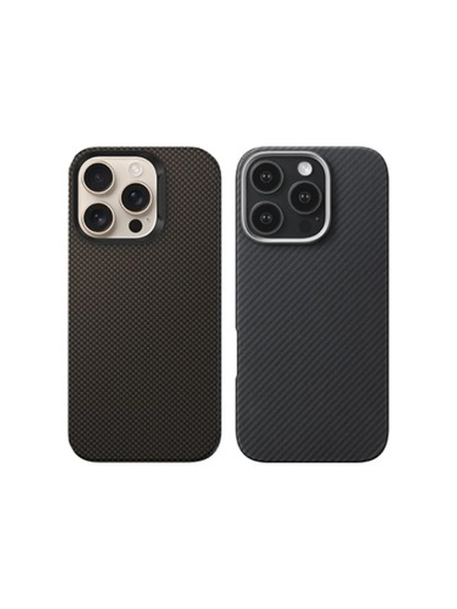 Чехлы MMkio MagSafe pitaka Iphone 15Pro Max (Brown&Black)