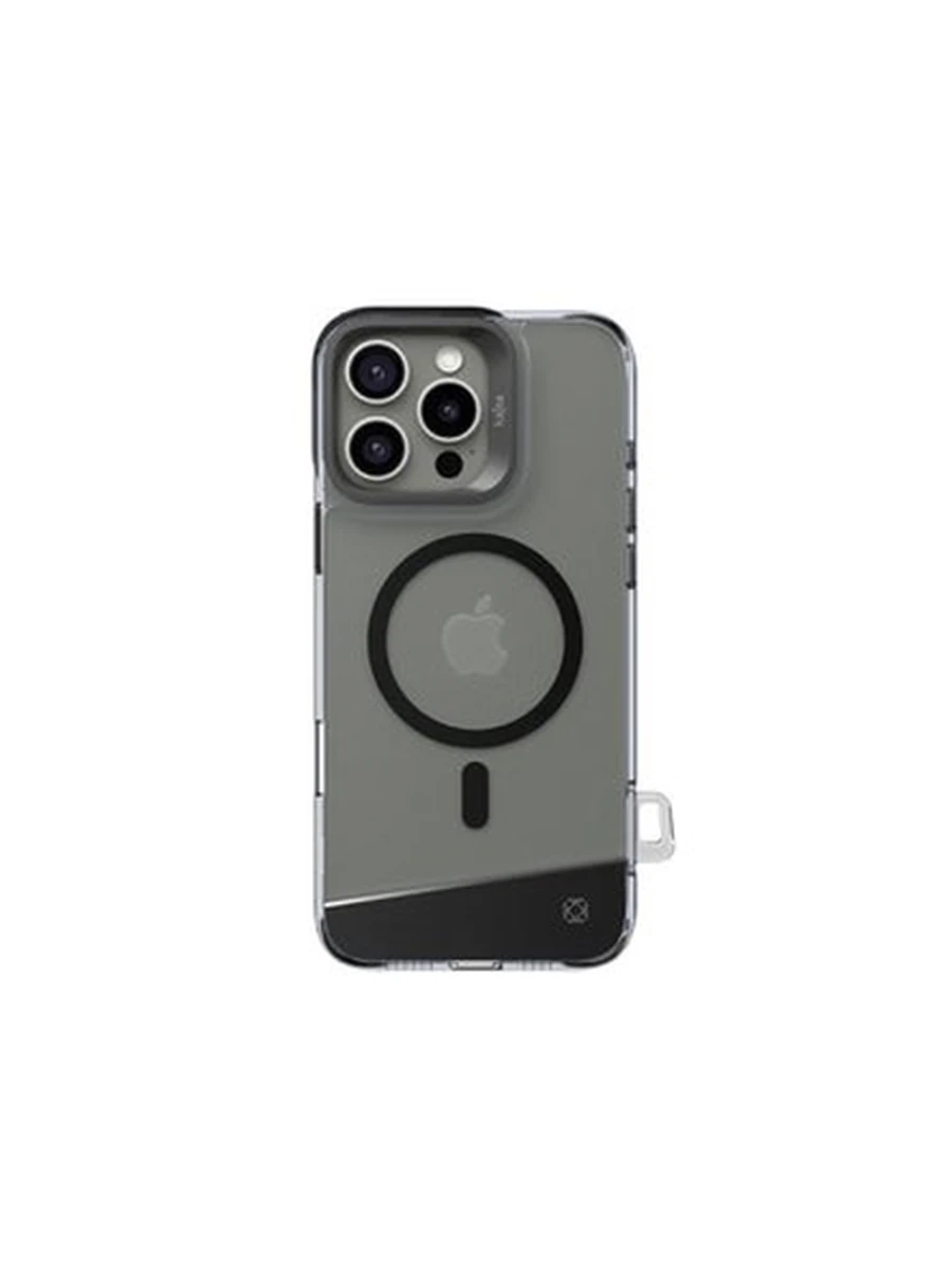Чехлы KAJSA Aluminium Trans-Shield  PC with magsafe iphone 15 pro (Gun Metal)