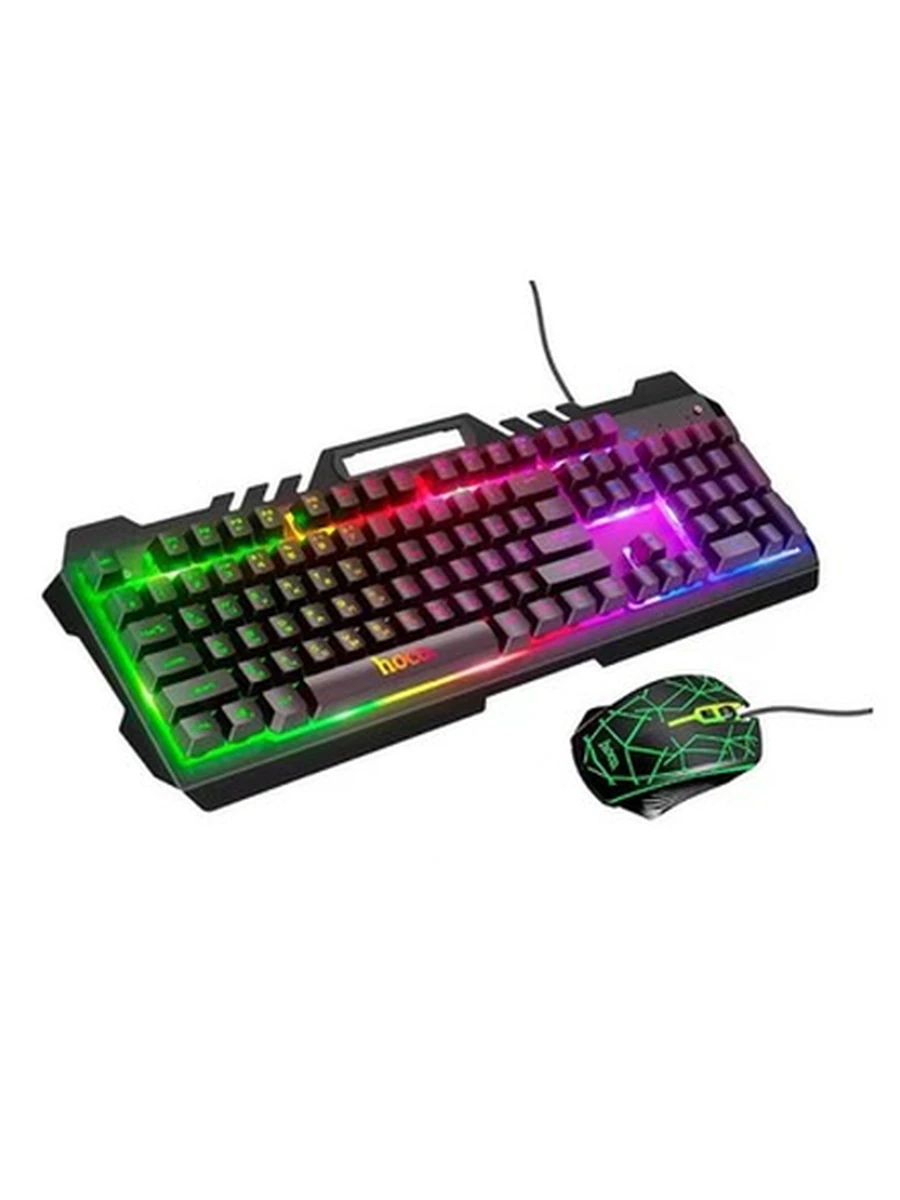 Клавиатура HOCO DI16 Gaming Illuminated keyboard and mouse set(russian version)(Black)