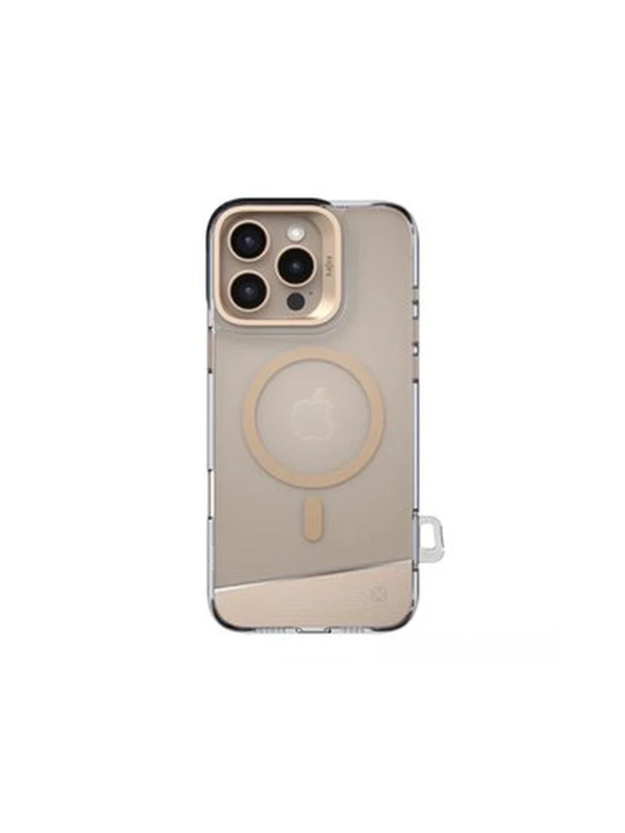 Чехлы KAJSA Aluminium Trans-Shield  PC with magsafe iphone 16 pro (Light Gold