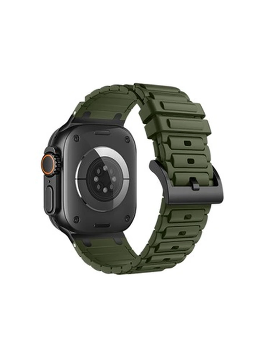Ремешки HOCO iWatch WA35 Emir series thickened silicone strap(44/45/46/49mm) army green