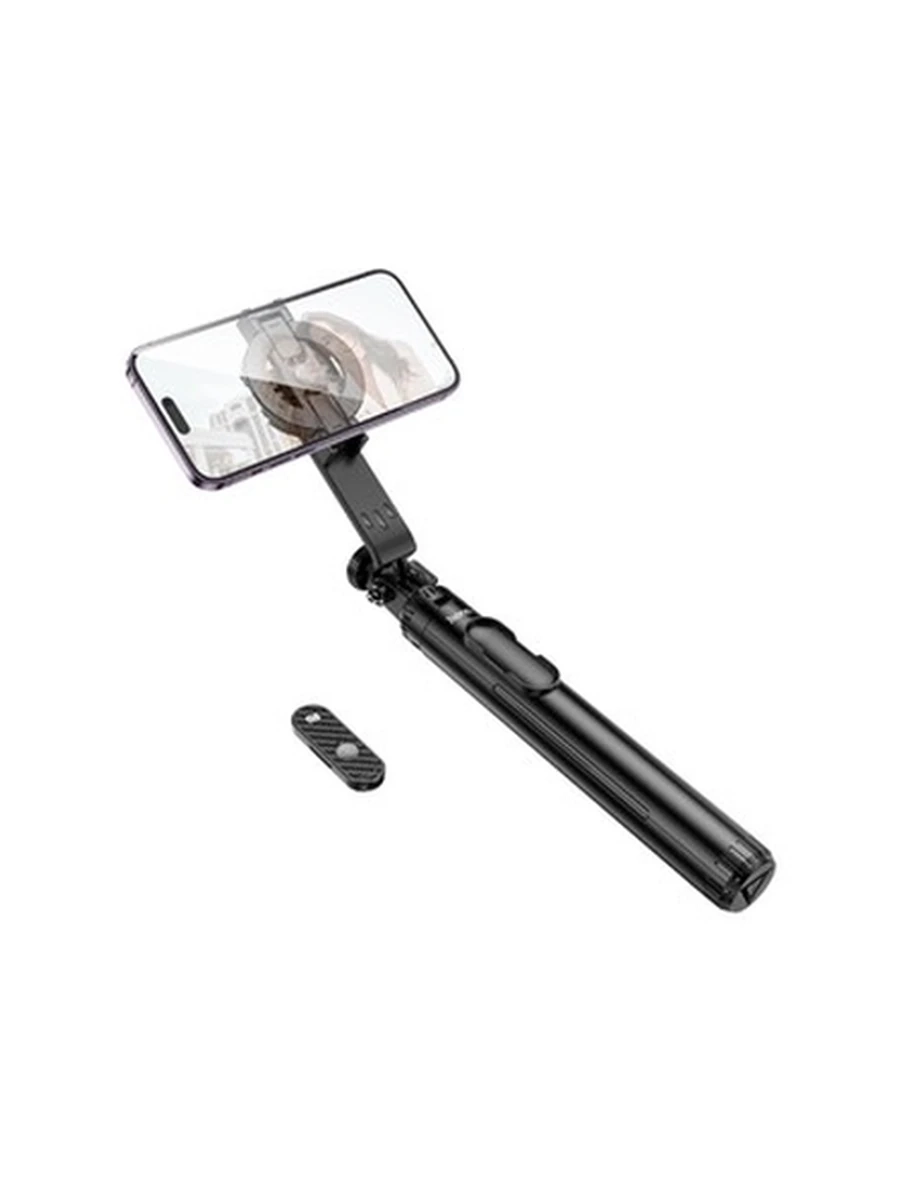 Монопод HOCO K25 Sherkhan magnetic aluminum alloy live broadcast holder (black)