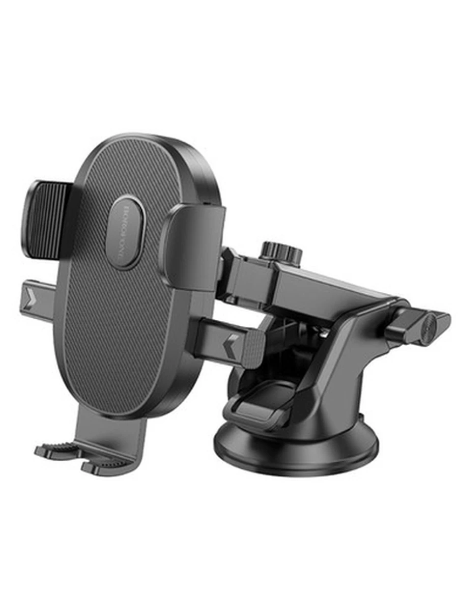 Авто подставки BOROFONE BH93 Grand one-button car holder(center console) (Black)