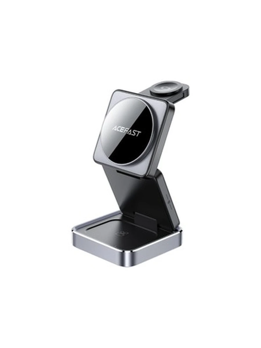 Докстанция ACEFAST E20 desktop 3-in-1 wireless charging holder,black