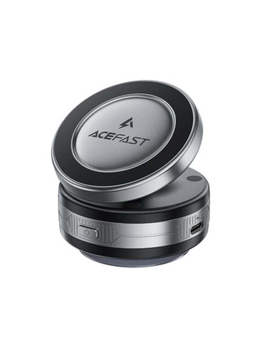 Авто подставки ACEFAST E29 electric Suction cup magnetic wireless charging holder,metal gray