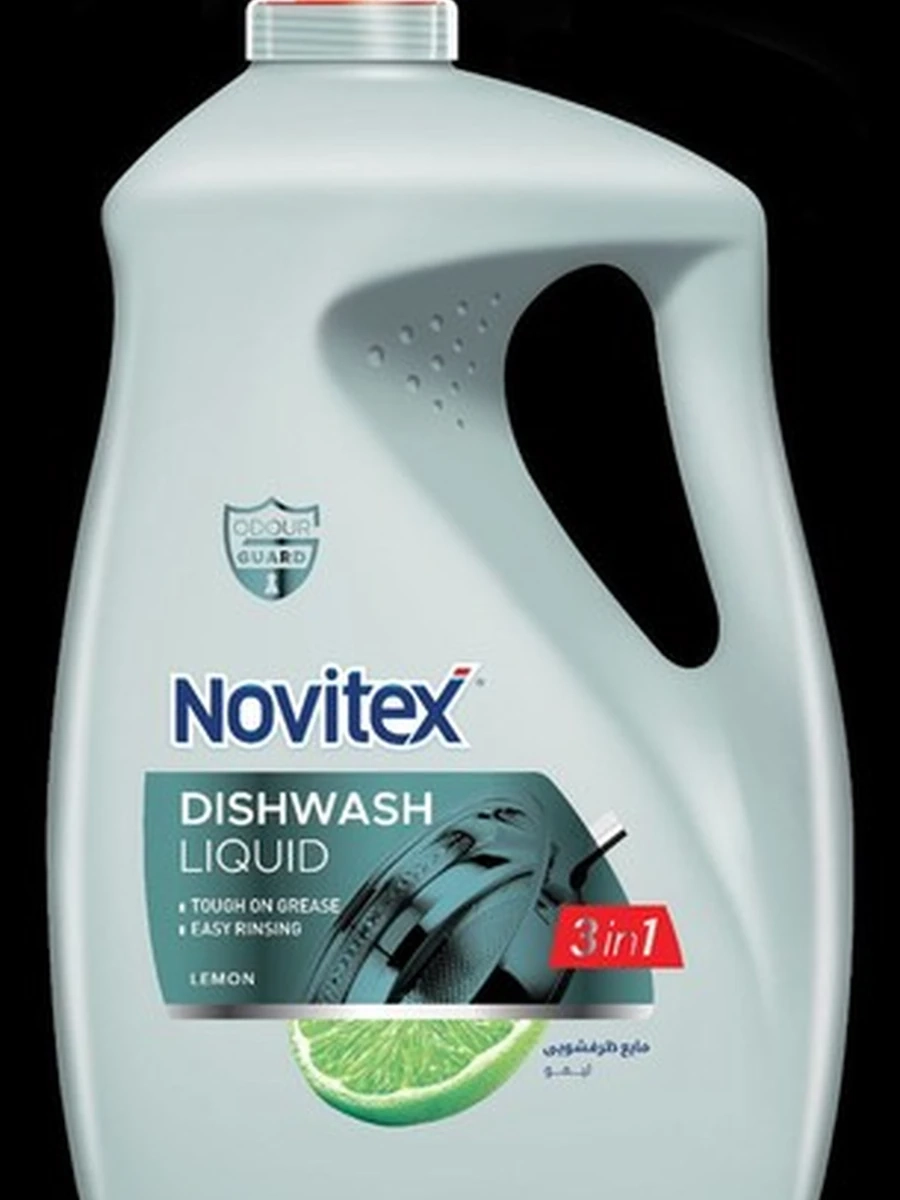 NOVITEX Средство для мытья посуды лимон 3600 мл(4шт. в коробке) DISHWASH LIQUID 3600 g LEMON