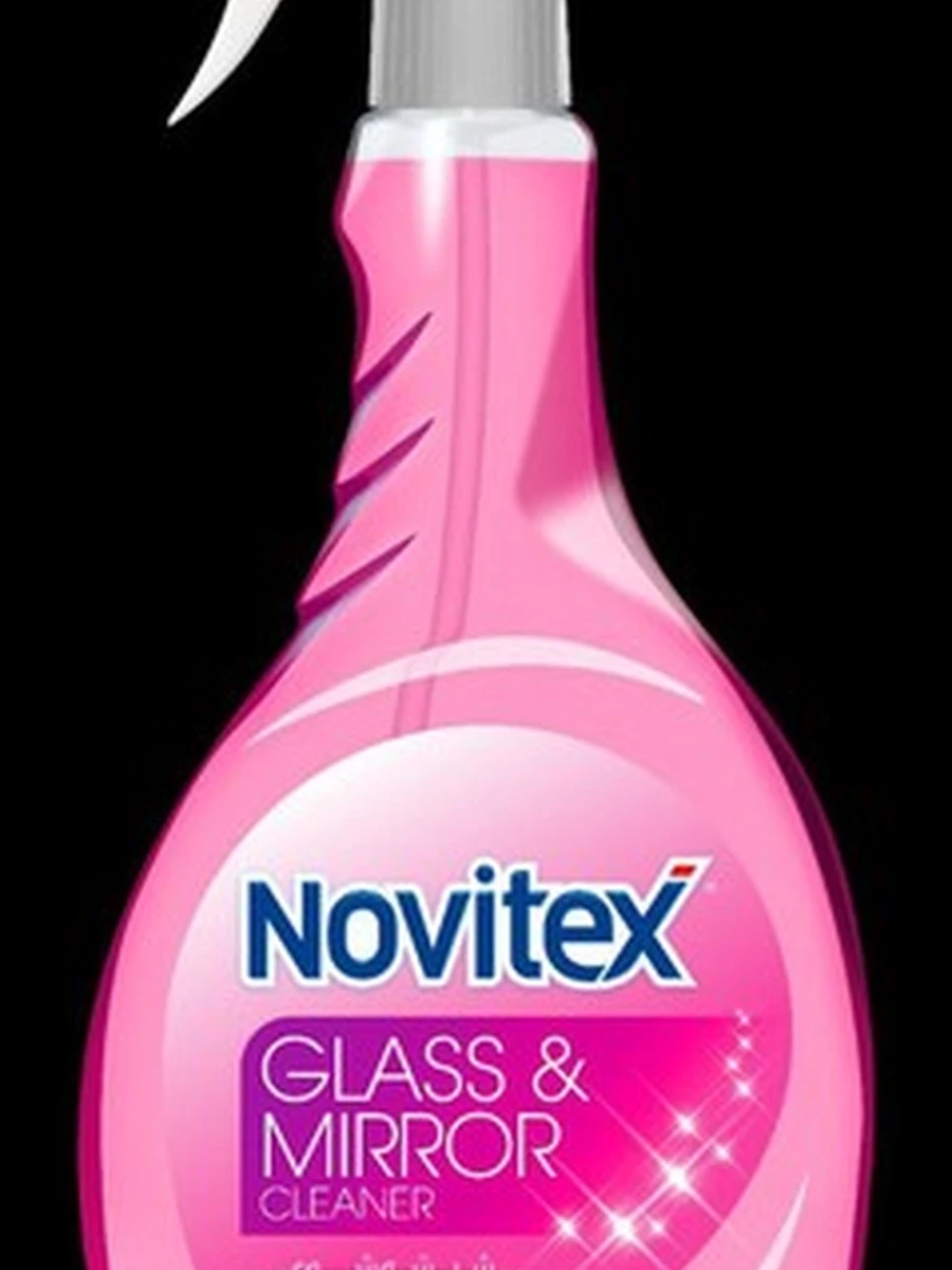 NOVITEX Средство для мытья стекол 500 мл. (12 шт. в коробке) розовый GLASS CLEANER 500 ml PINK