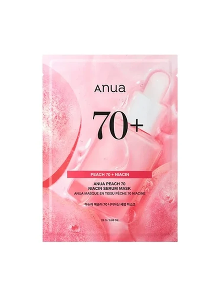 Маска для лица тканевая Anua Peach 70 Niacin serum Mask 25gr 008828