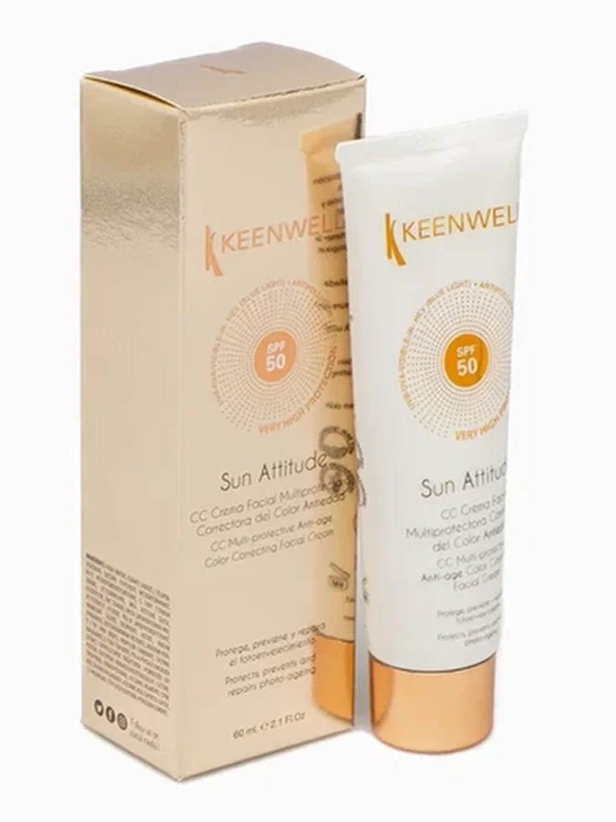 Keenwell Мультизащитный антивозрастной крем для лица SPF50 60 мл