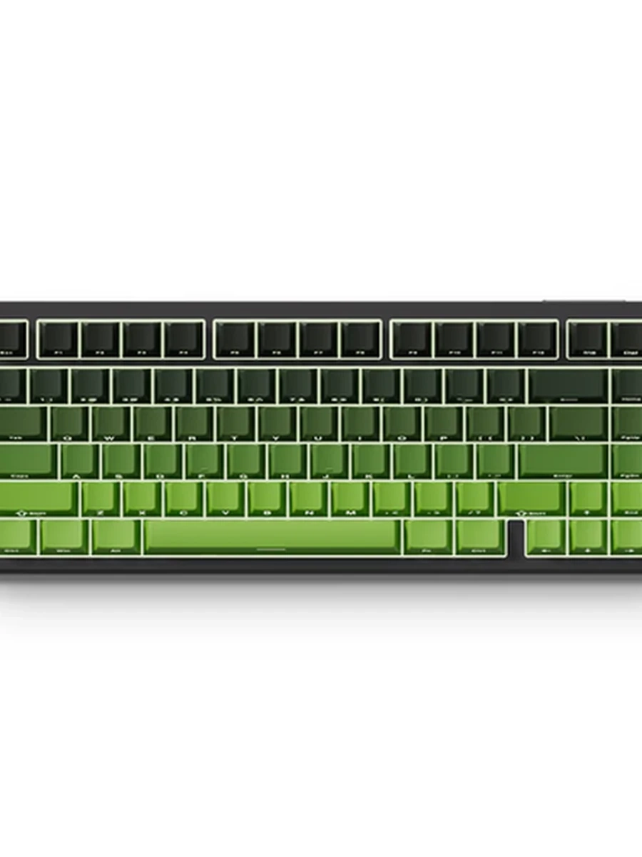 Клавиатура проводная MCHOSE G75 Pro Black/Green Matcha Latte Switch v2 [механическая, клавиш - 82, USB, RGB-подсветка, черно-зеленая]