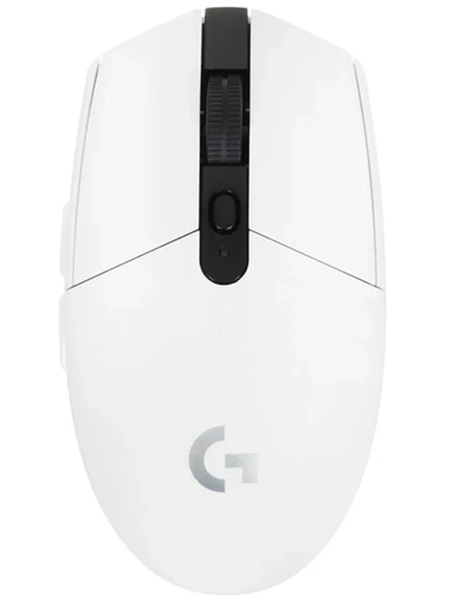 Мышь беспроводная Logitech G304 белый [12000 dpi, светодиодный, USB Type-A, радиоканал, кнопки - 6]