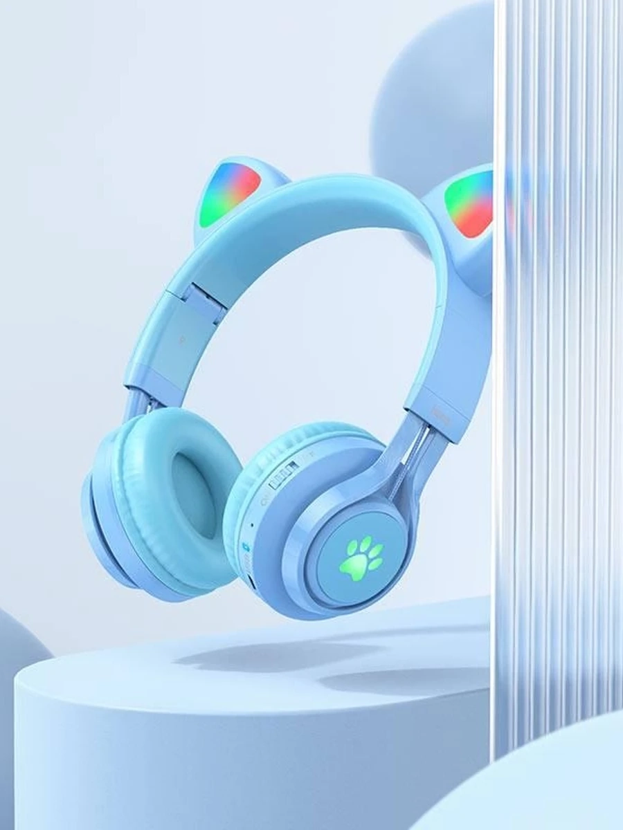 Большие Блютуз Наушники  Кошка 🐈